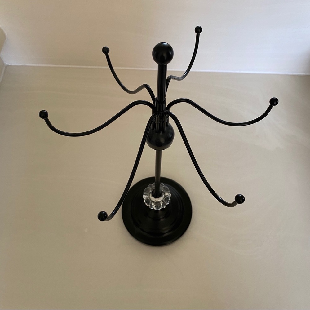 Black/Crystal Jewelry Stand